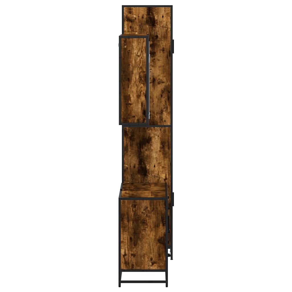 3 Piece Bathroom Furniture Set Engineered Wood