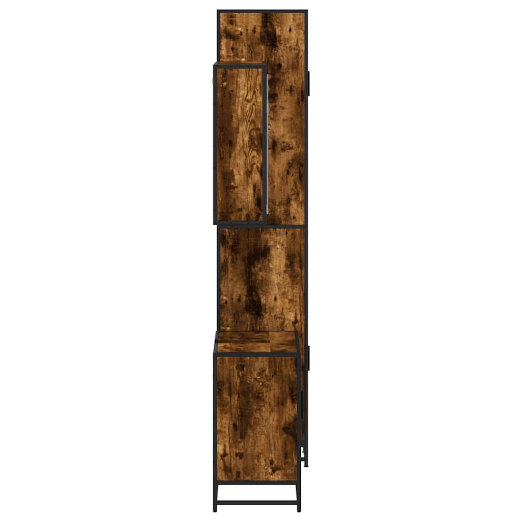 3 Piece Bathroom Furniture Set Engineered Wood