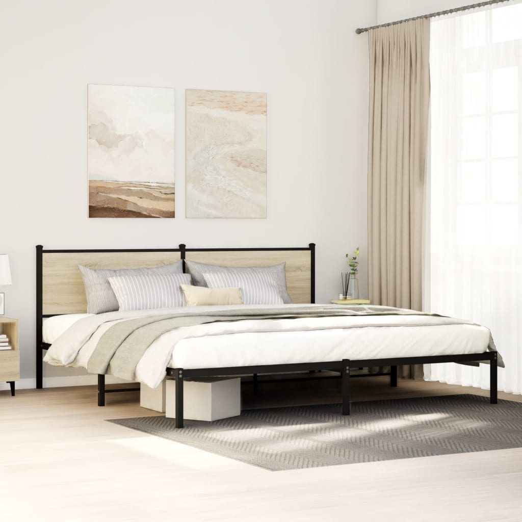 Metal Bed Frame Without Mattress