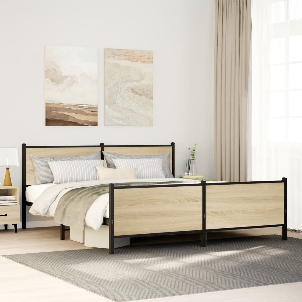 Metal Bed Frame Without Mattress