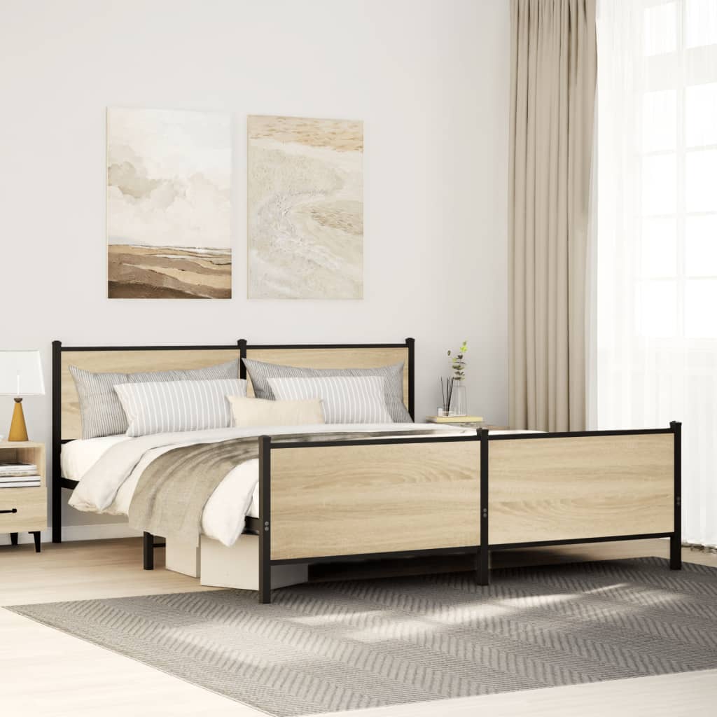 Metal Bed Frame Without Mattress