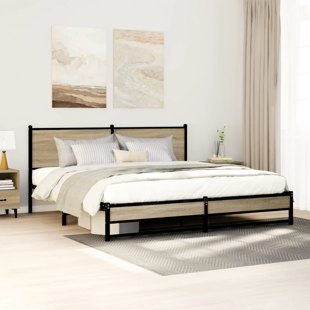 Metal Bed Frame Without Mattress