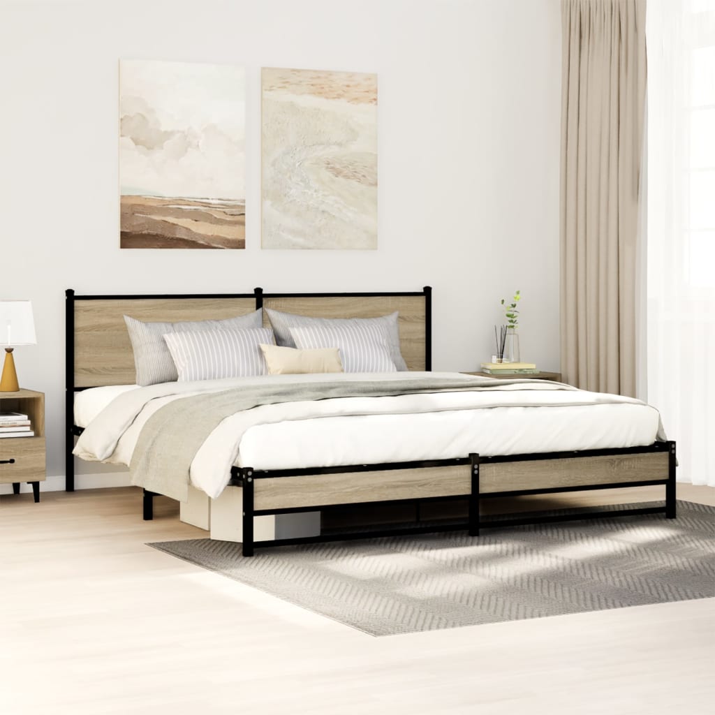 Metal Bed Frame Without Mattress