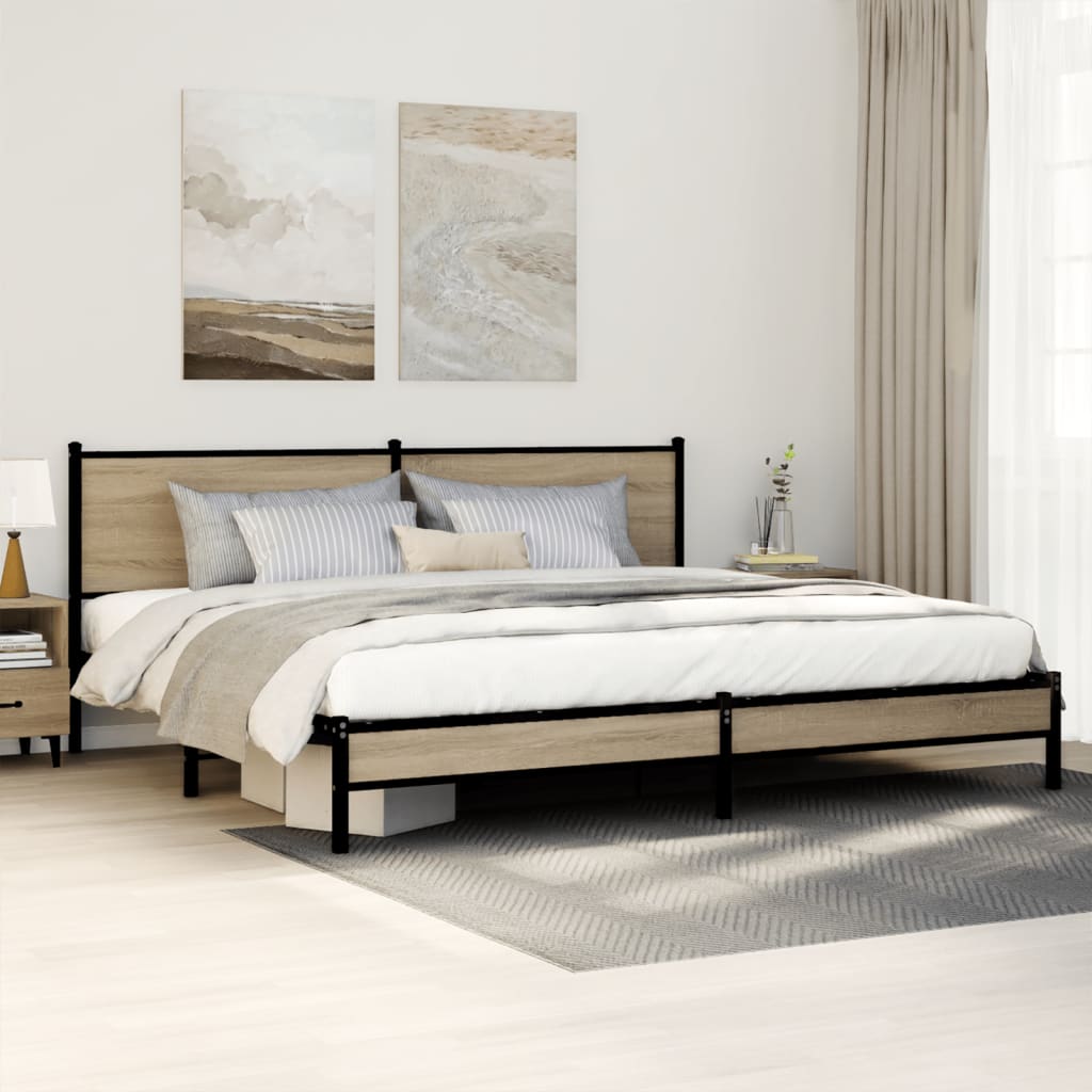 Metal Bed Frame Without Mattress