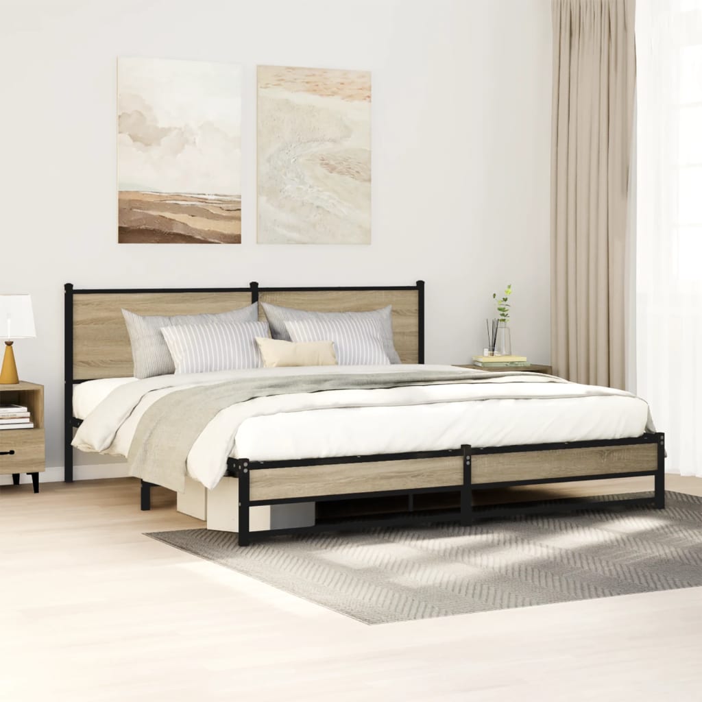 Metal Bed Frame Without Mattress