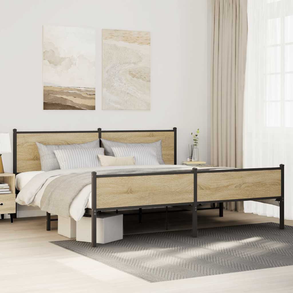 Metal Bed Frame Without Mattress
