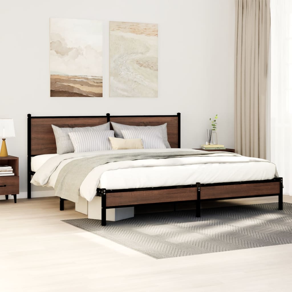 Metal Bed Frame Without Mattress