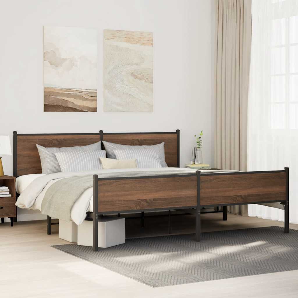 Metal Bed Frame Without Mattress