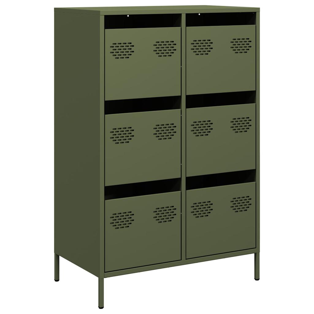 Highboard Olive 68X39X101.5 Cm Steel