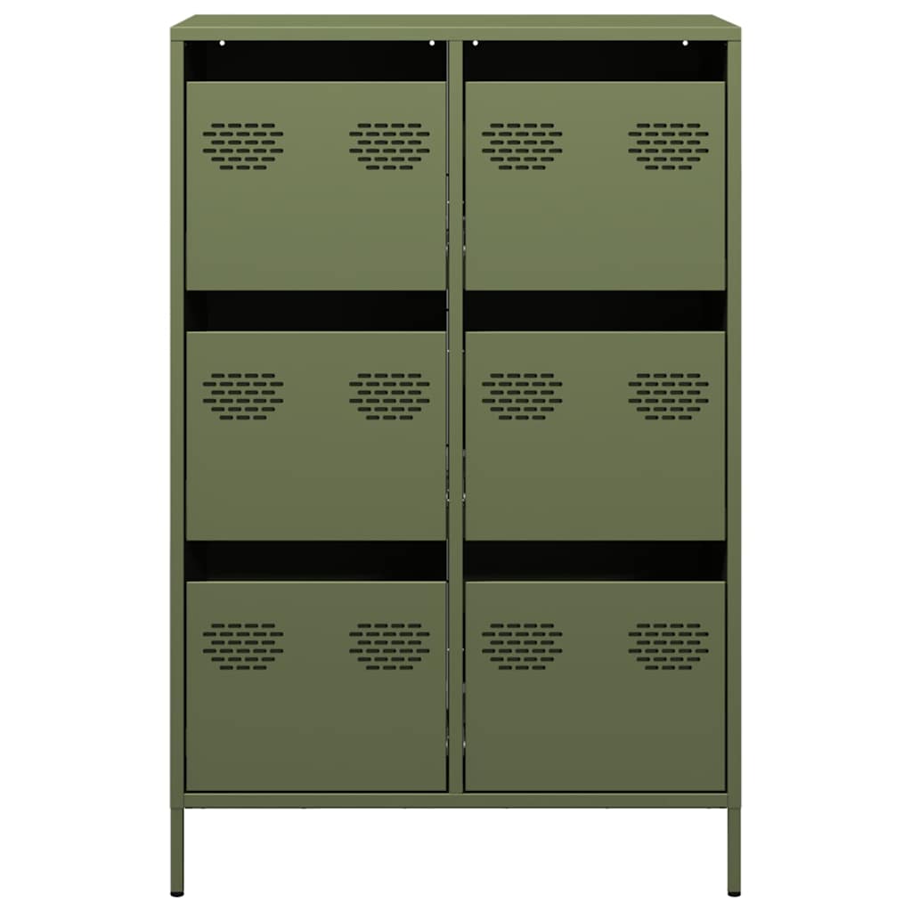 Highboard Olive 68X39X101.5 Cm Steel
