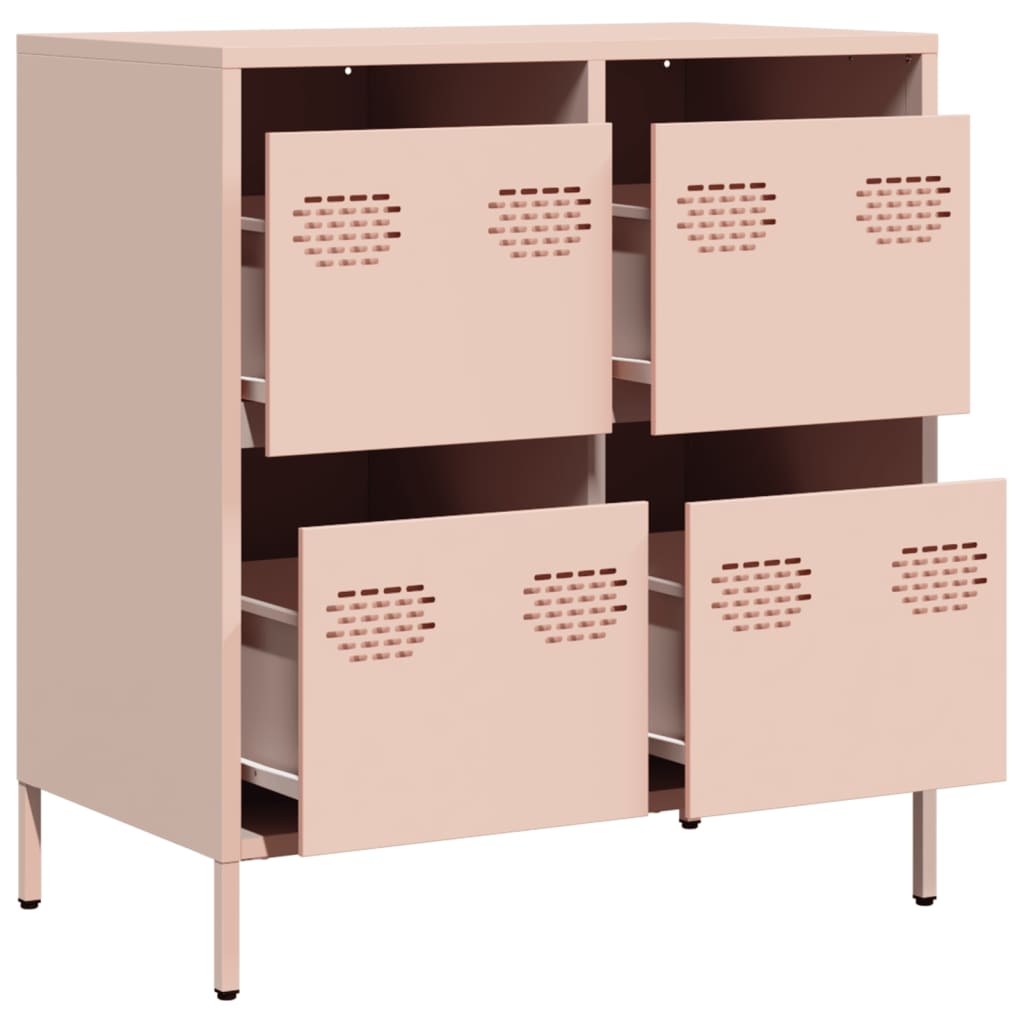 Sideboard 68X39X73.5 Cm Cold-Rolled Steel Black Anthracite White Olive Green 68