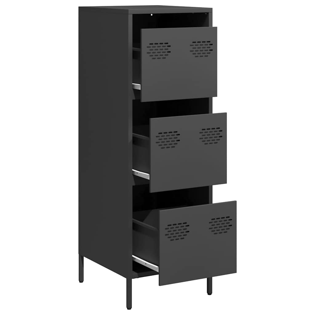 Sideboard Steel Highboard Storage Cabinet 39x35x103.5cm Industrial Shelving Unit