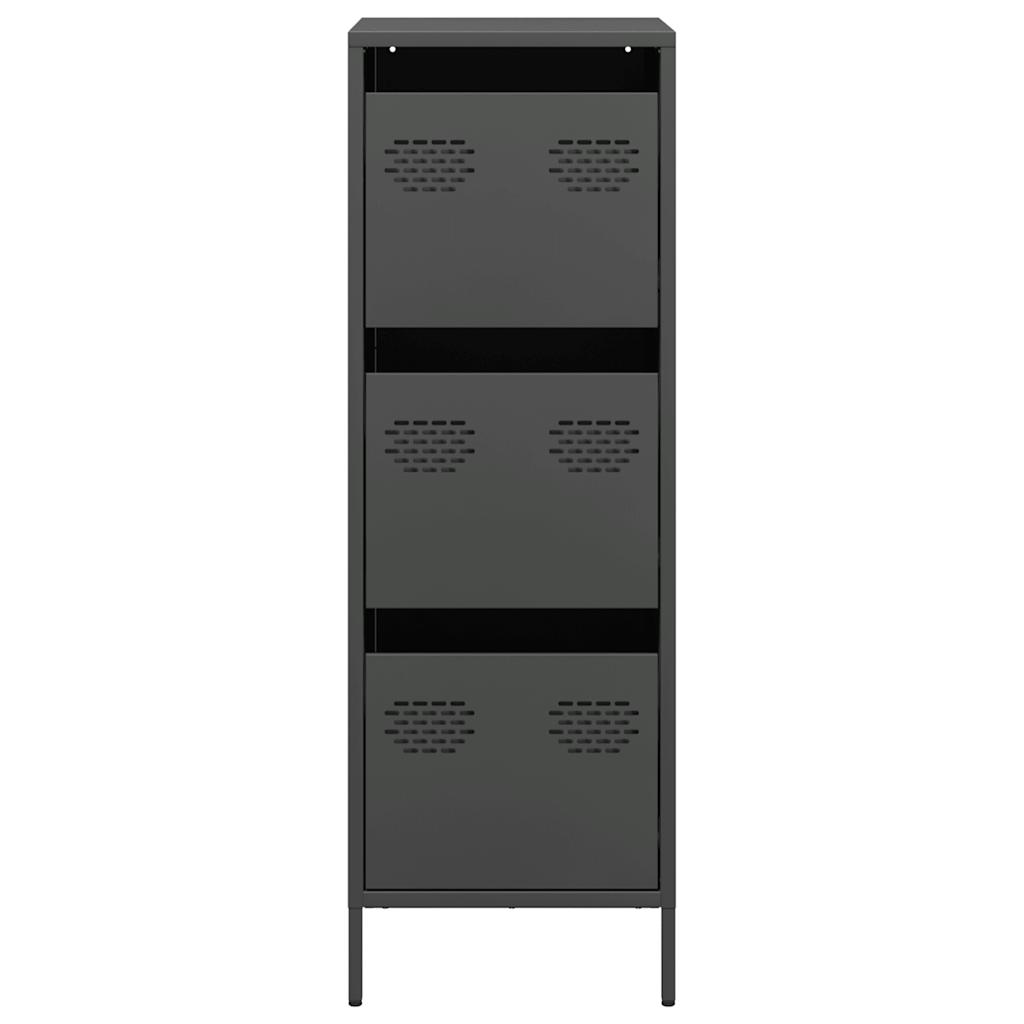 Sideboard Steel Highboard Storage Cabinet 39x35x103.5cm Industrial Shelving Unit