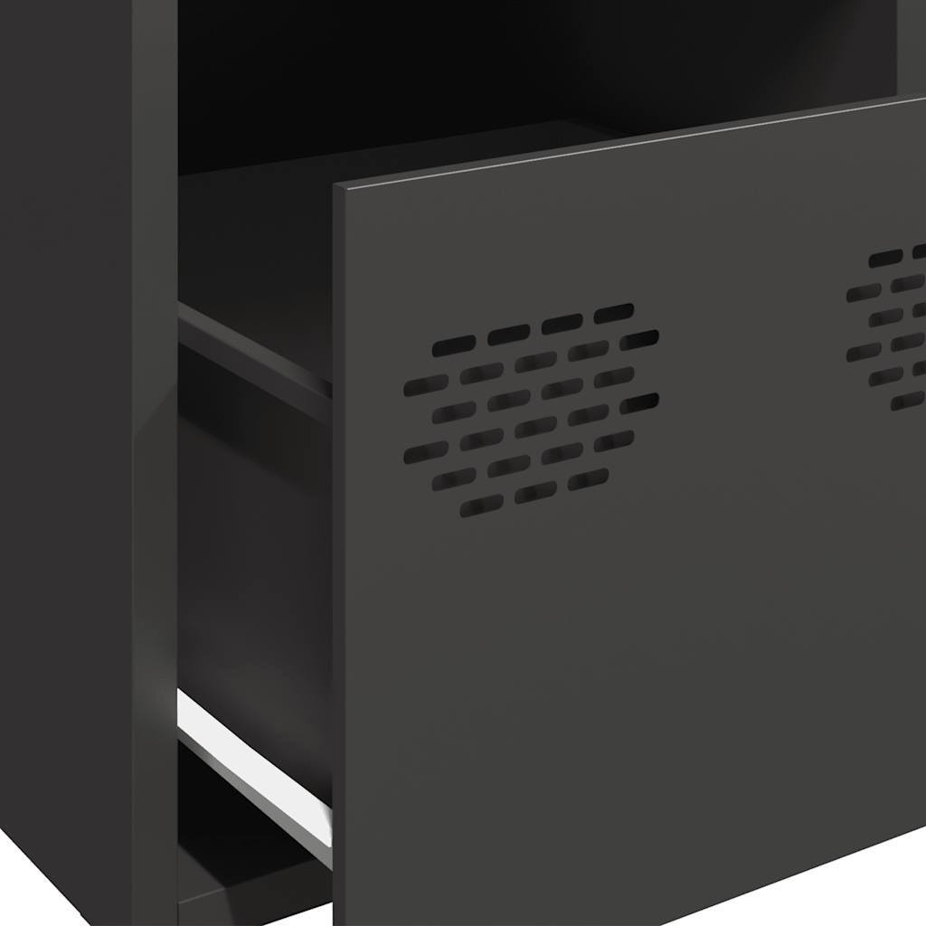 Sideboard Steel Highboard Storage Cabinet 39x35x103.5cm Industrial Shelving Unit