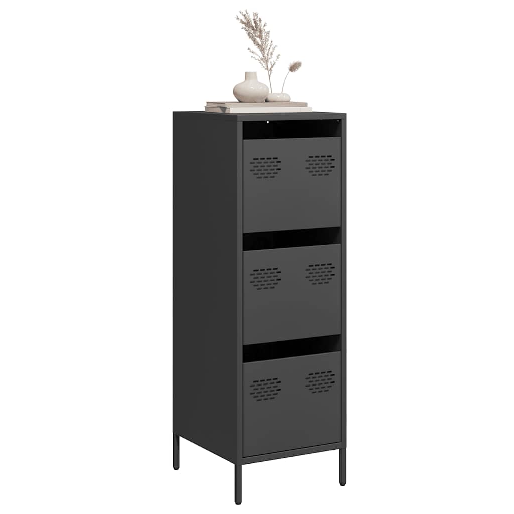Sideboard Steel Highboard Storage Cabinet 39x35x103.5cm Industrial Shelving Unit
