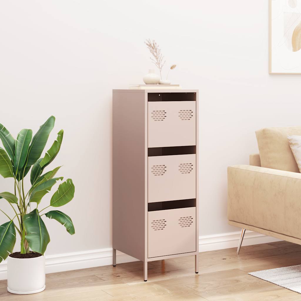 Sideboard Steel Highboard Storage Cabinet 39x35x103.5cm Industrial Shelving Unit