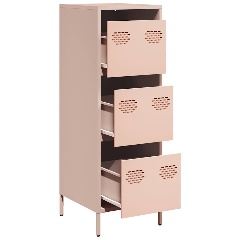 Sideboard Steel Highboard Storage Cabinet 39x35x103.5cm Industrial Shelving Unit