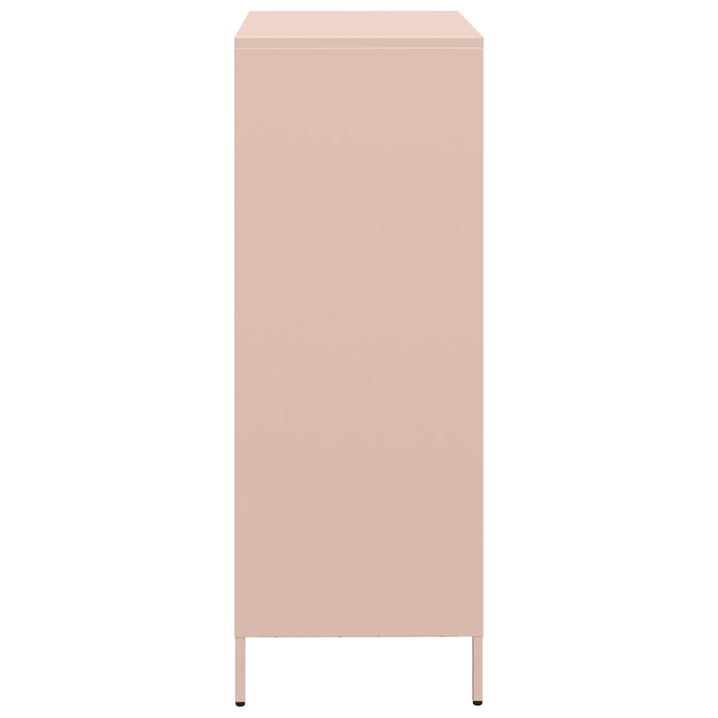 Sideboard Steel Highboard Storage Cabinet 39x35x103.5cm Industrial Shelving Unit
