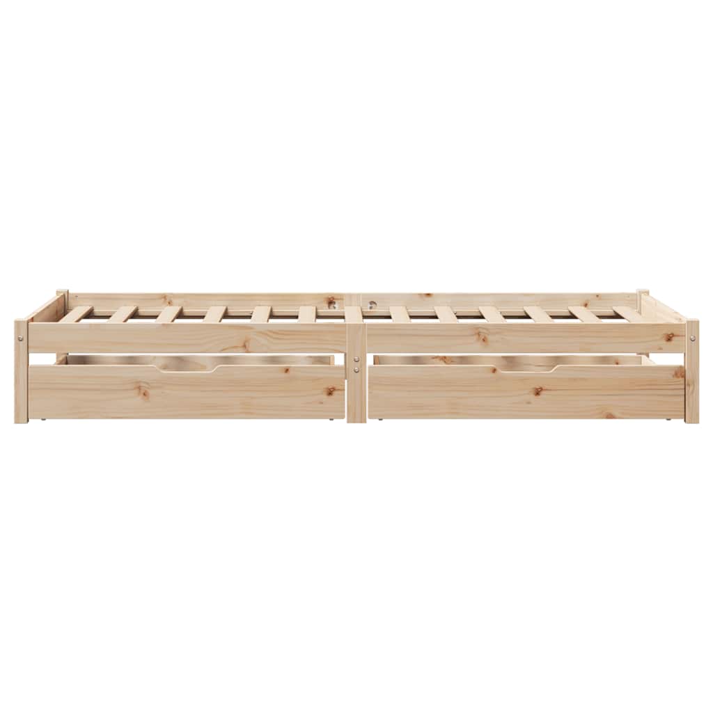 Bed Frame Without Mattress Single Solid Wood Pine