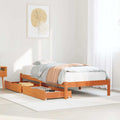 Bed Frame Without Mattress Single Solid Wood Pine