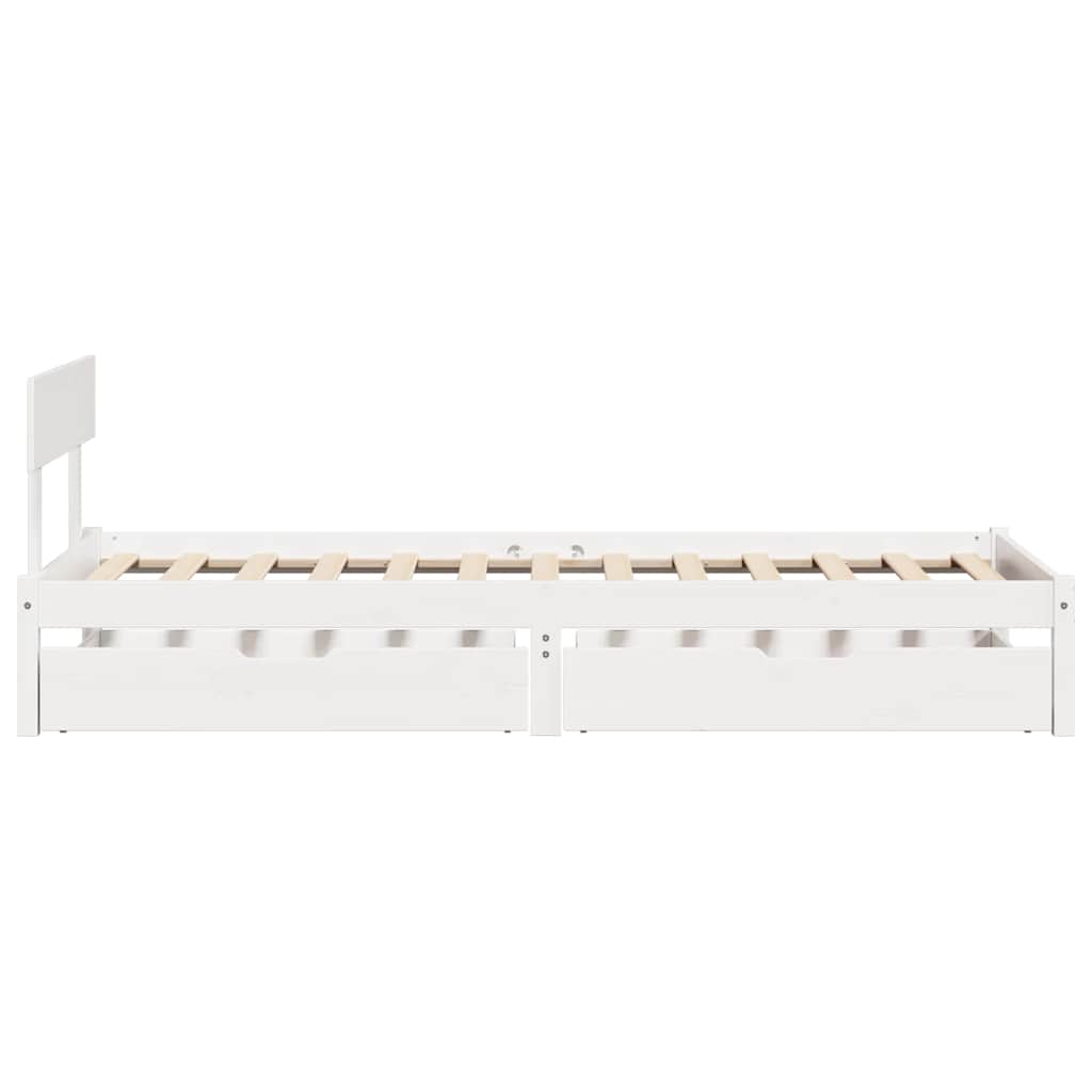 Bed Frame Without Mattress Solid Wood Pine