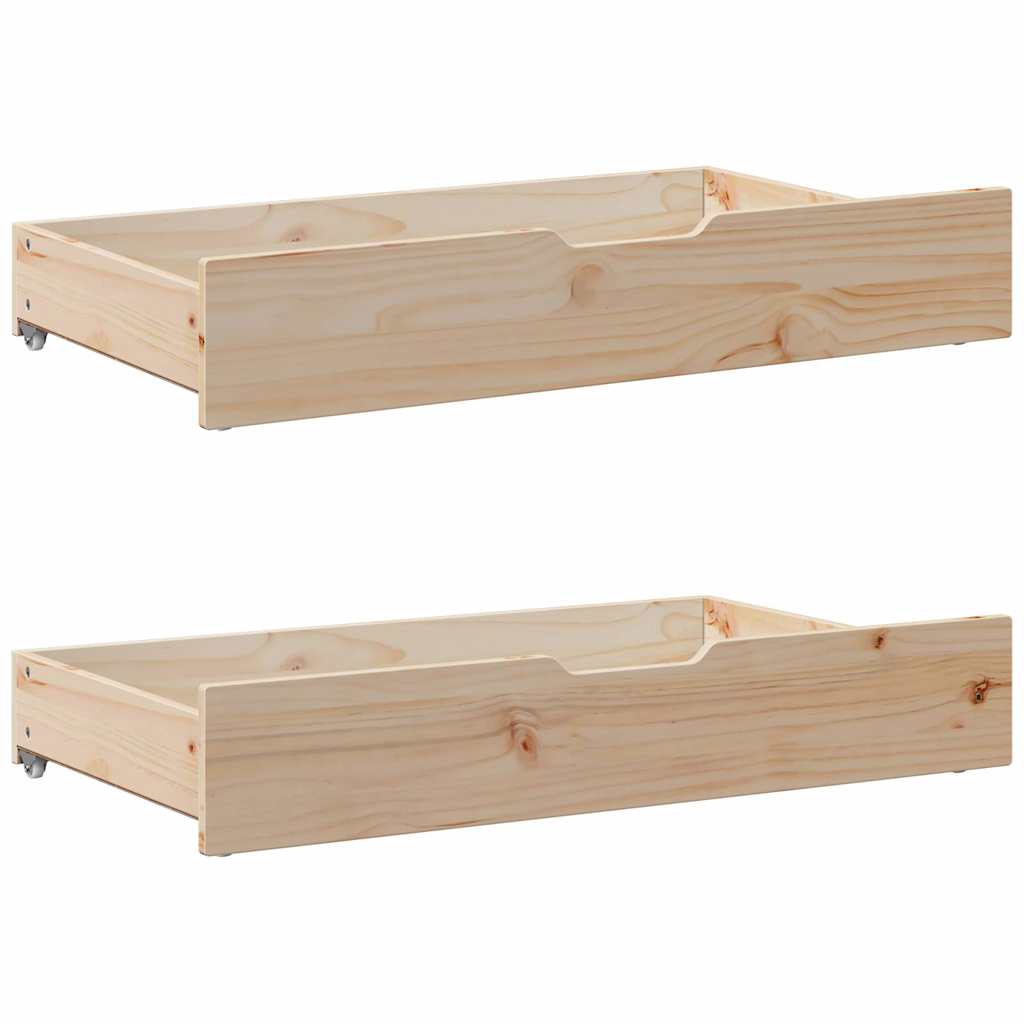 Bed Frame Without Mattress 75X190 Cm Small Single Solid Wood Pine