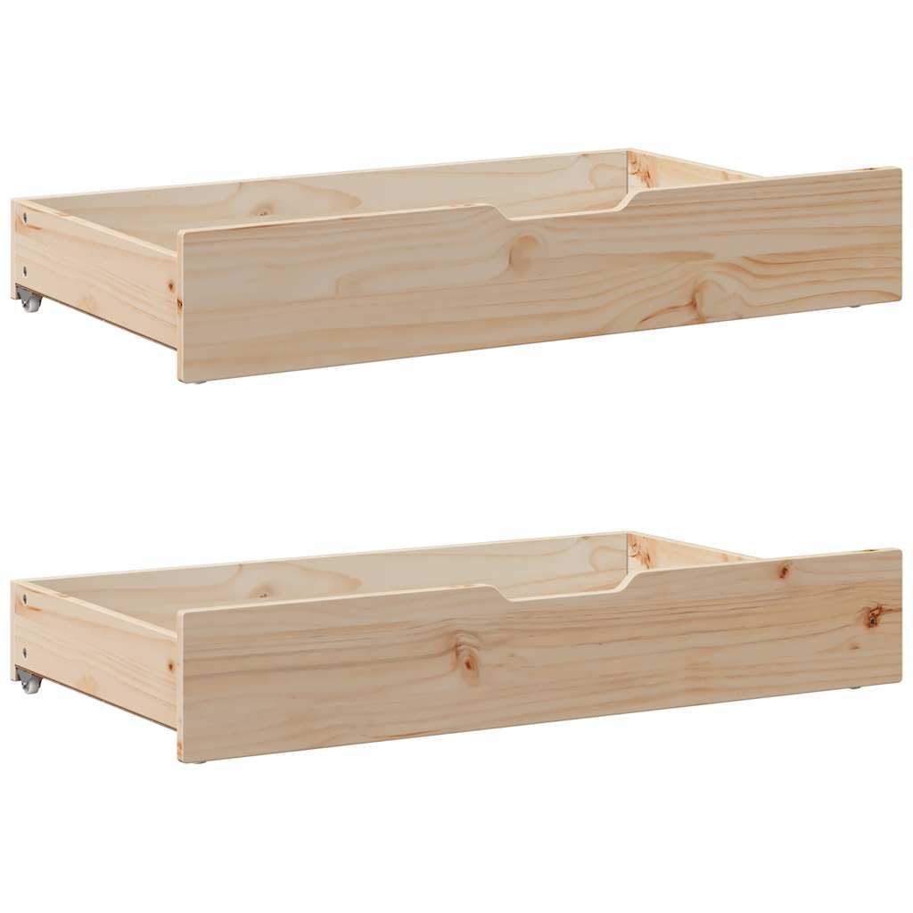 Bed Frame Without Mattress 120X190 Cm Small Double Solid Wood Pine
