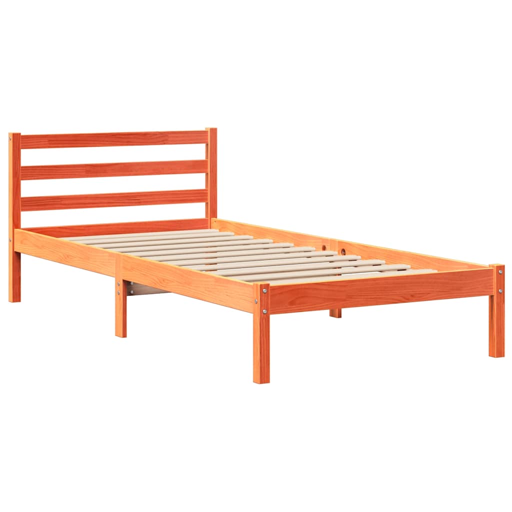 Bed Frame Without Mattress Single Solid Wood Pine