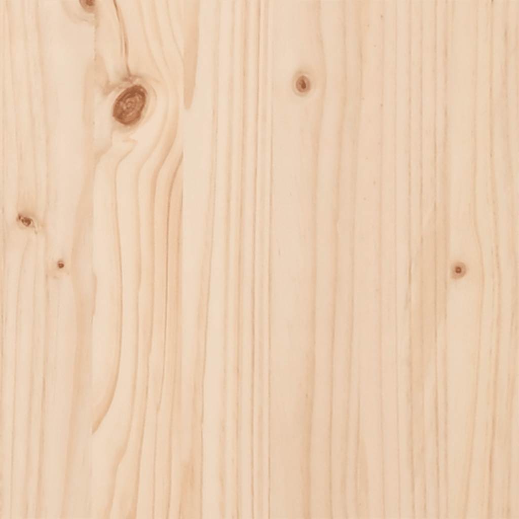 Bed Frame Without Mattress King Size Solid Wood Pine Wax Brown Natural White 205