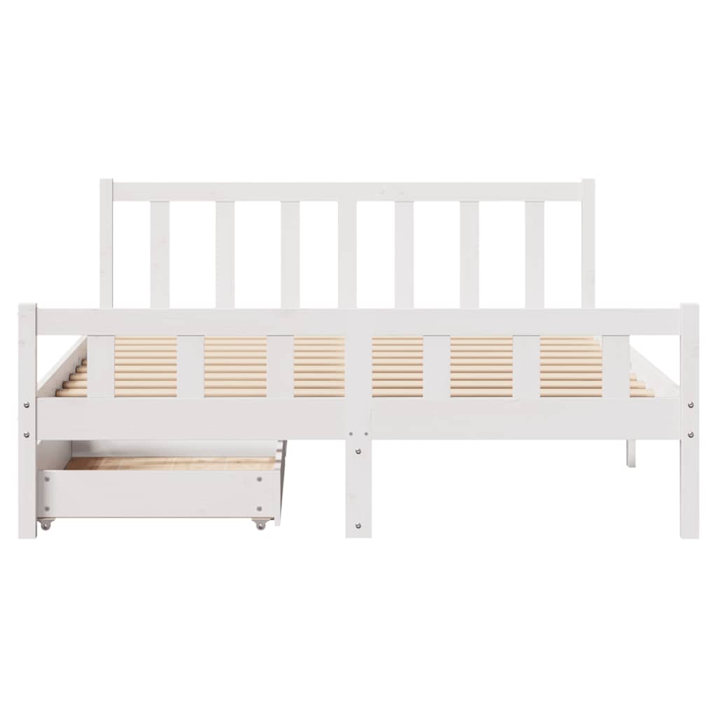 Bed Frame Without Mattress King Size Solid Wood Pine
