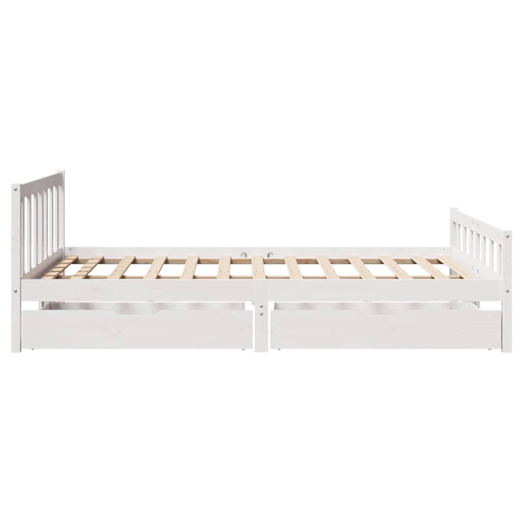 Bed Frame Without Mattress King Size Solid Wood Pine