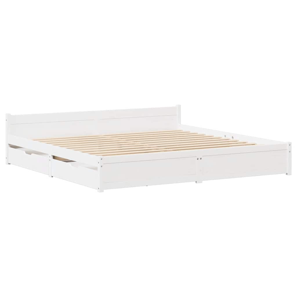 Bed Frame Without Mattress Solid Wood Pine