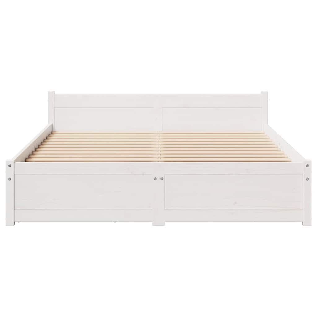 Bed Frame Without Mattress Solid Wood Pine