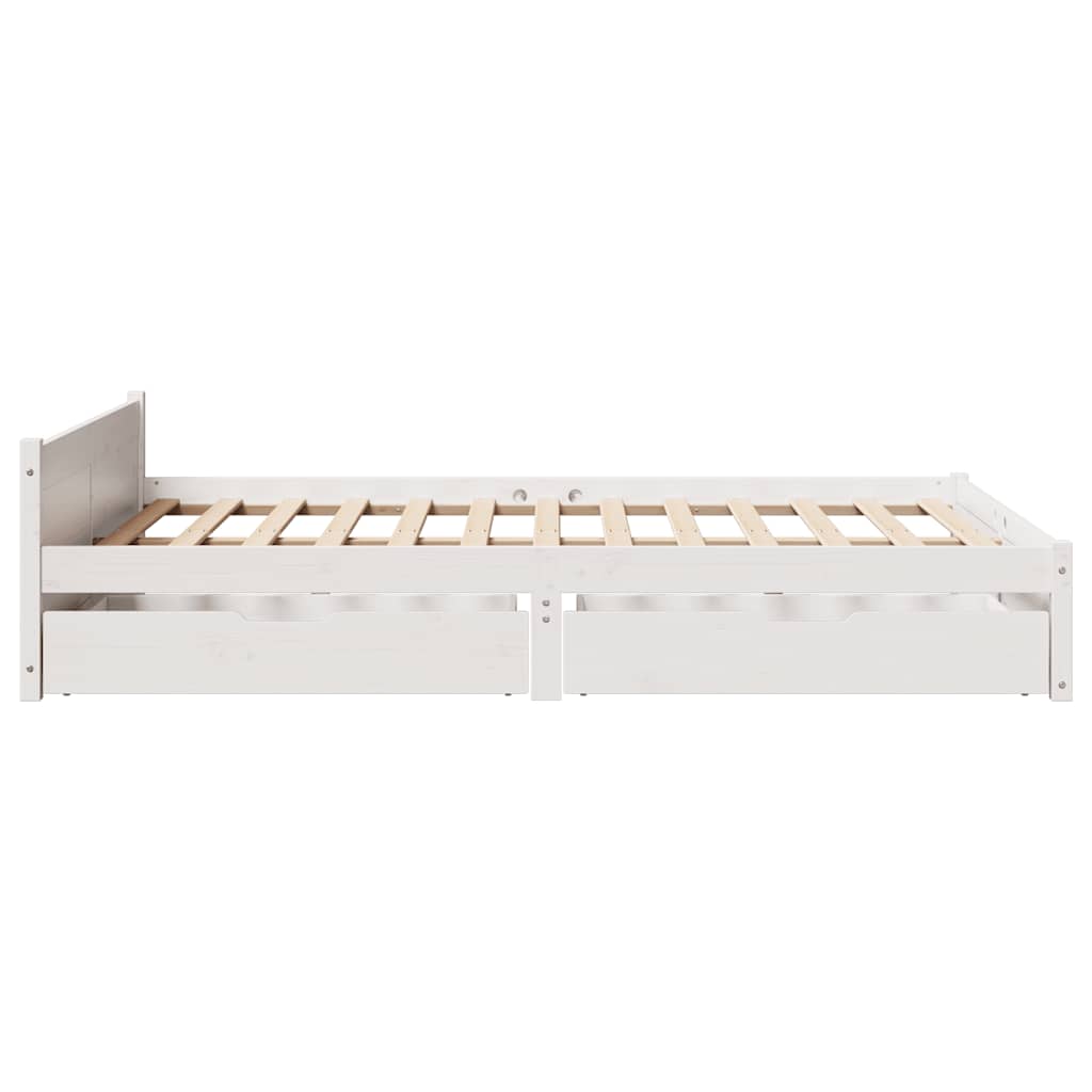 Bed Frame Without Mattress Solid Wood Pine