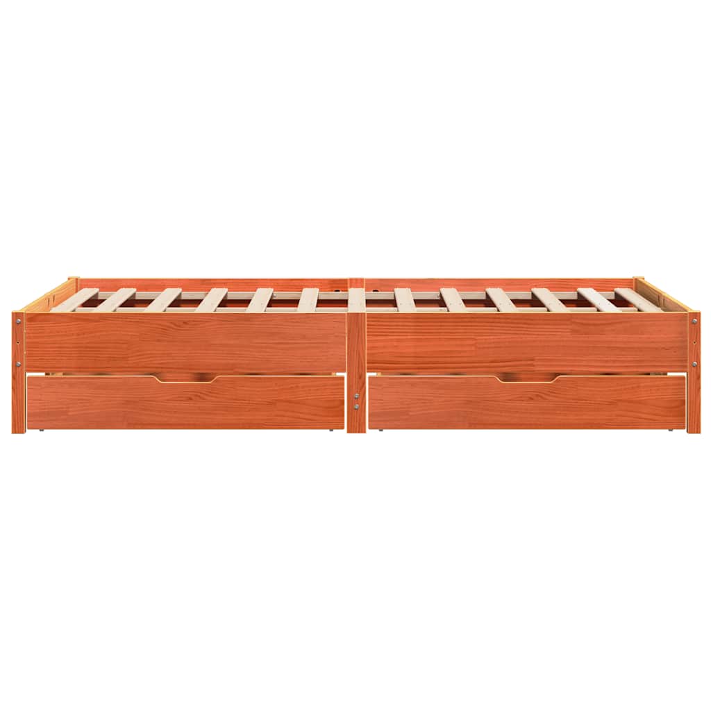 Bed Frame Without Mattress Solid Wood Pine