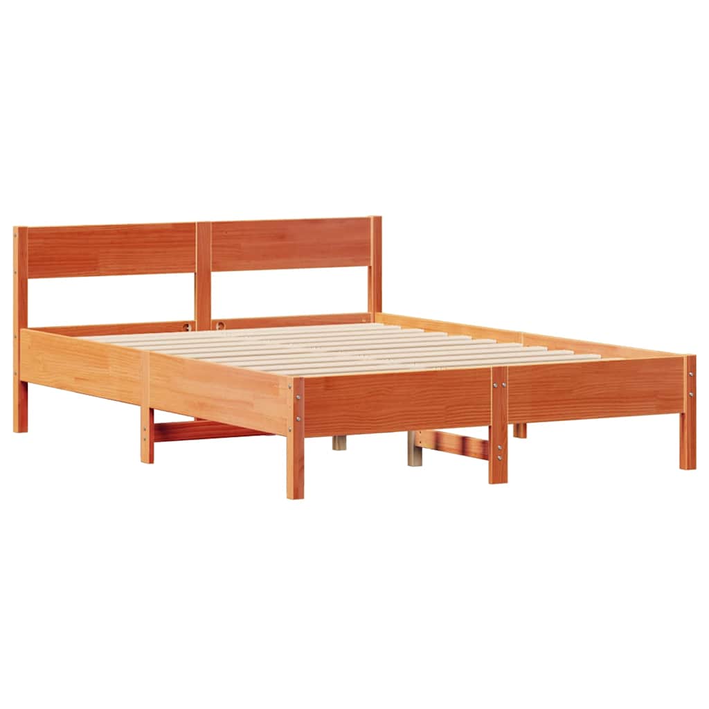 Bed Frame Without Mattress Small Double Solid Wood Pine