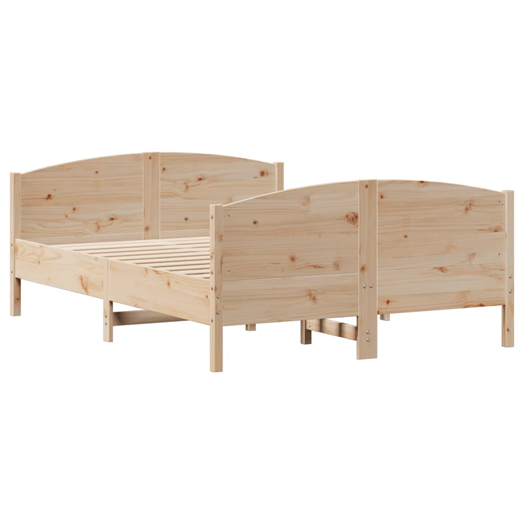Bed Frame Without Mattress Solid Wood Pine
