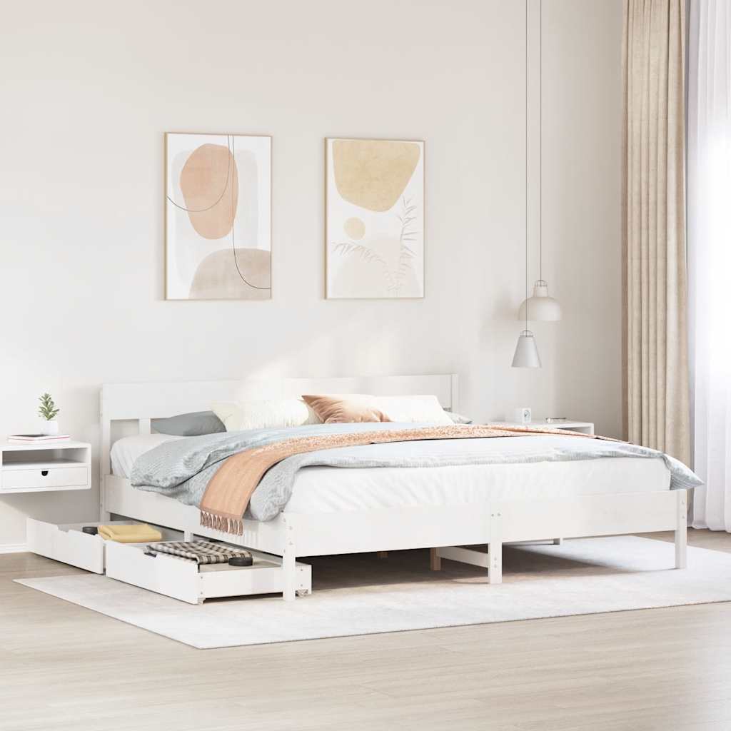 Bed Frame Without Mattress Small Single Solid Wood Pine