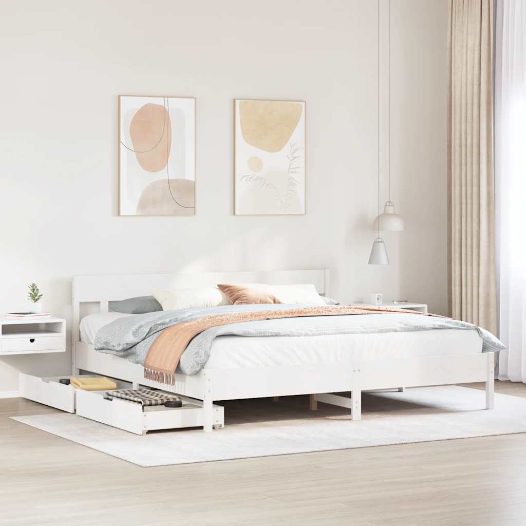 Bed Frame Without Mattress Small Single Solid Wood Pine