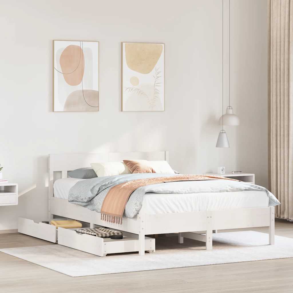 Bed Frame Without Mattress Small Single Solid Wood Pine