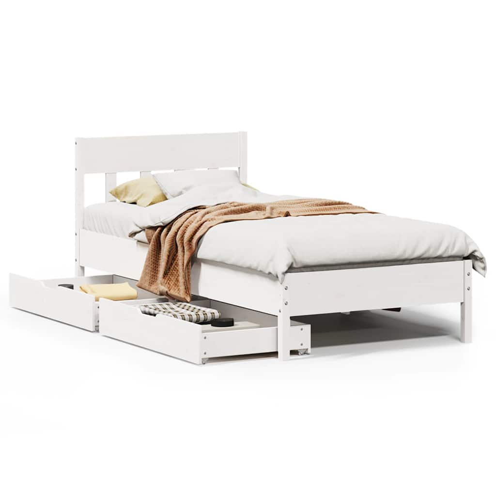 Bed Frame Without Mattress Small Single Solid Wood Pine