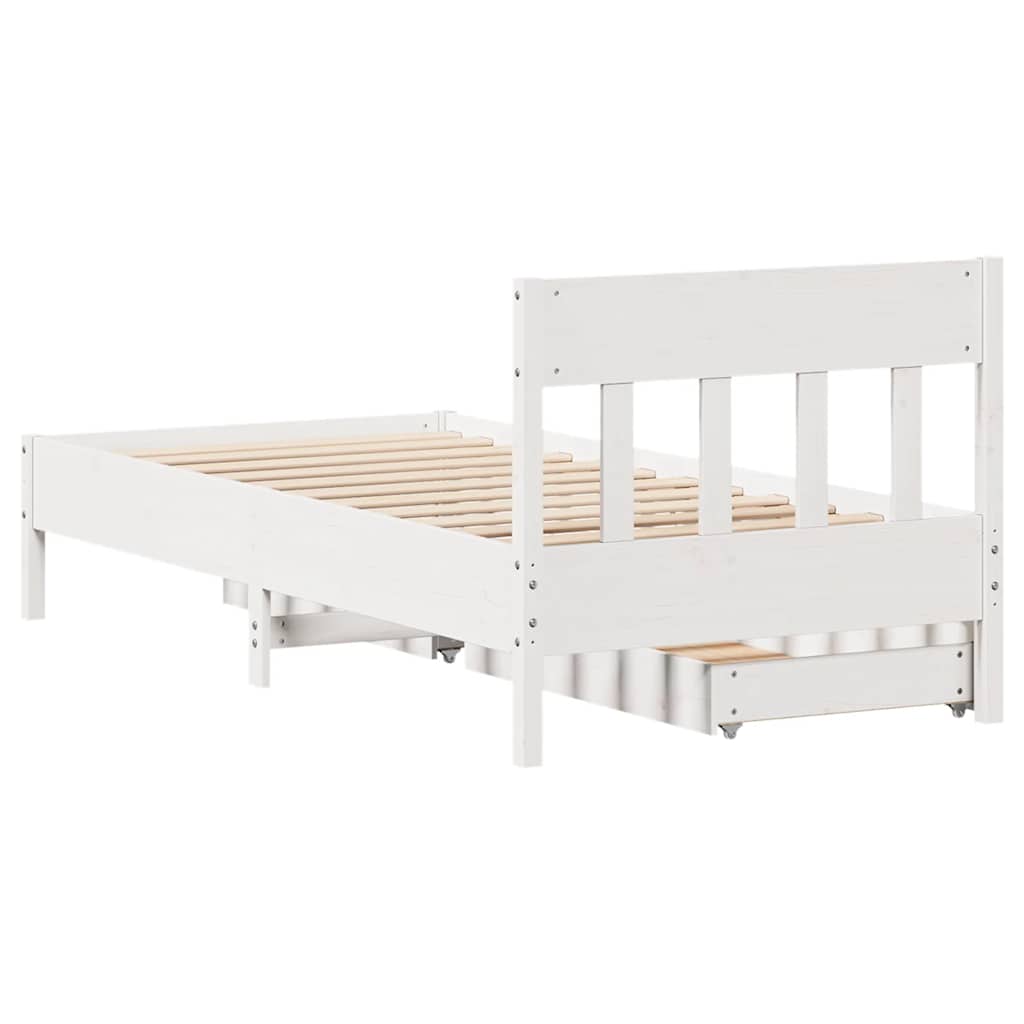 Bed Frame Without Mattress Small Single Solid Wood Pine
