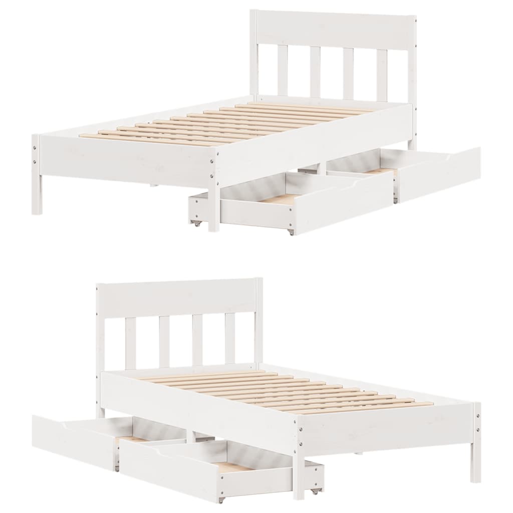 Bed Frame Without Mattress Small Single Solid Wood Pine