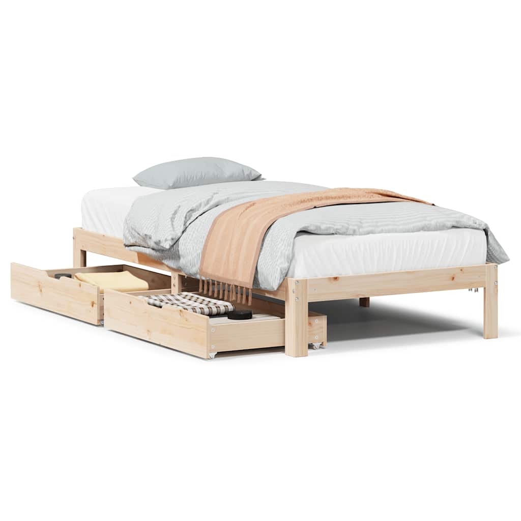 Bed Frame With Drawers Without Mattress