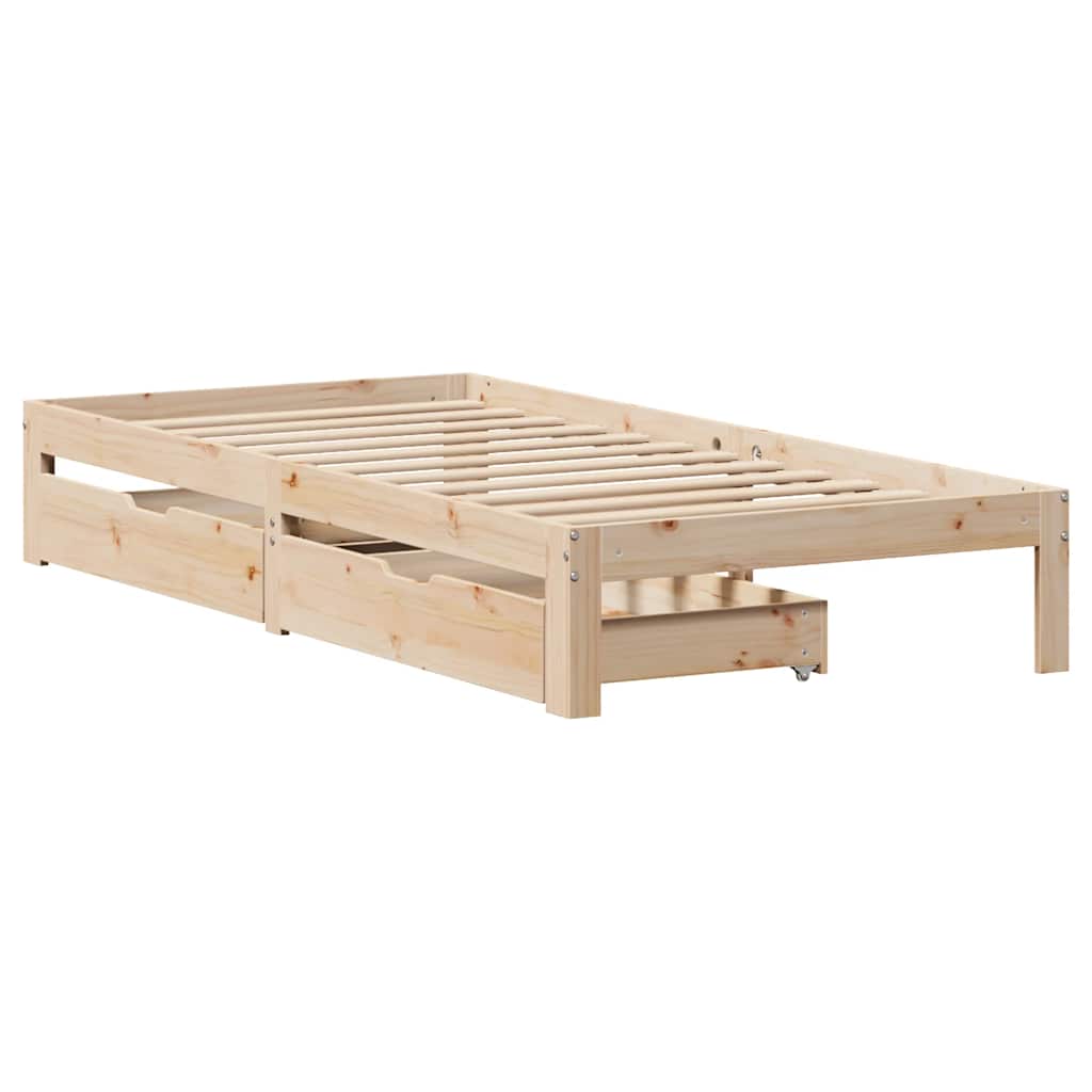 Bed Frame With Drawers Without Mattress