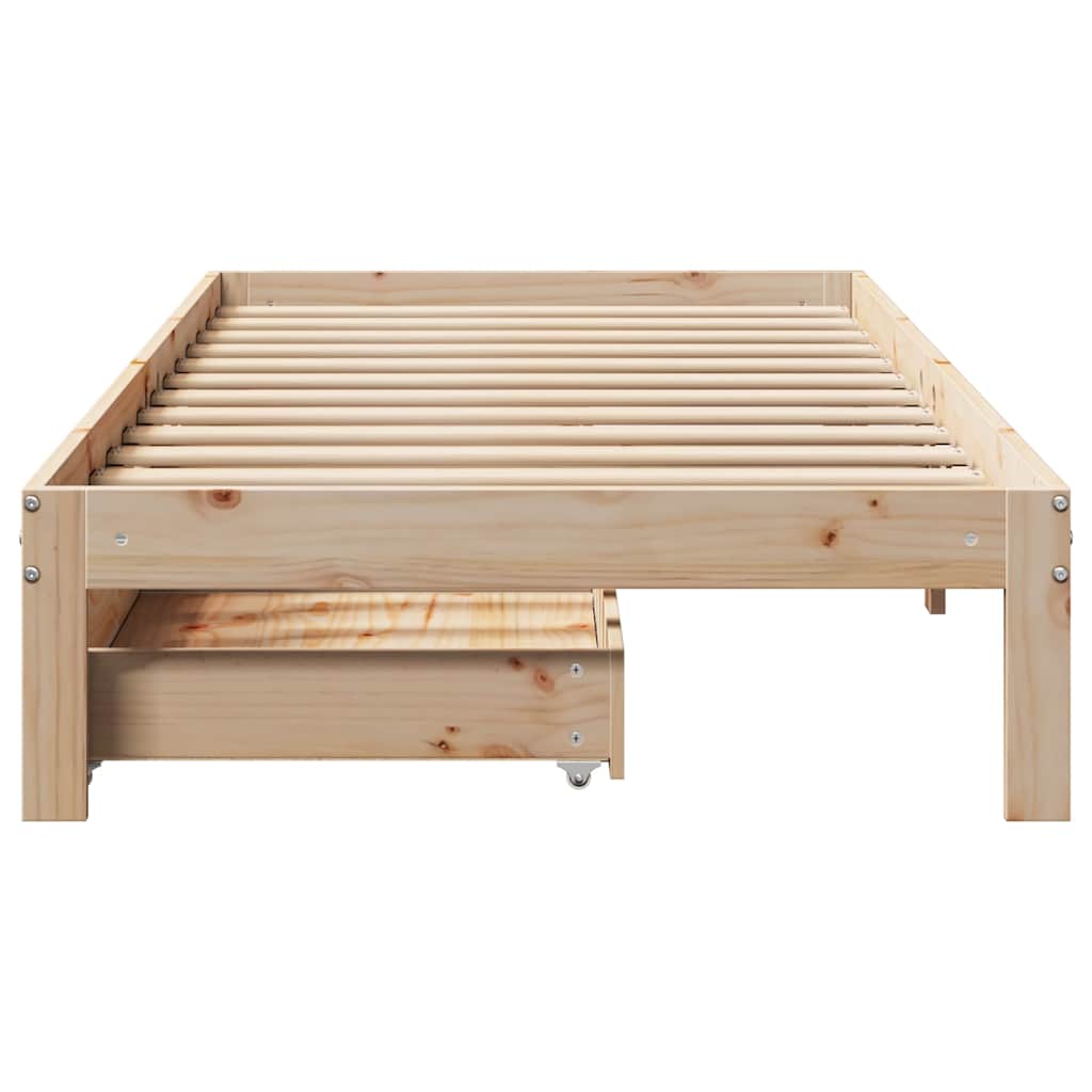 Bed Frame With Drawers Without Mattress