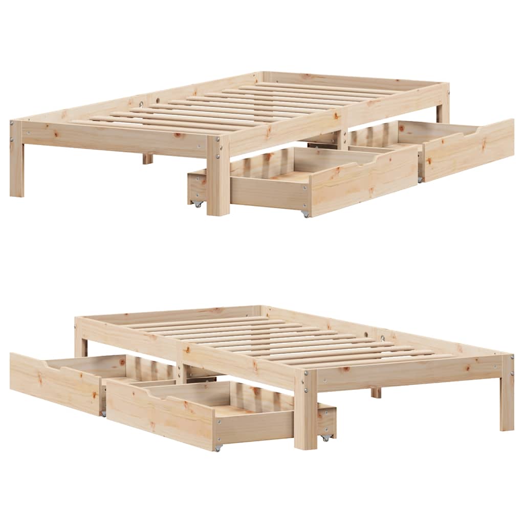 Bed Frame With Drawers Without Mattress