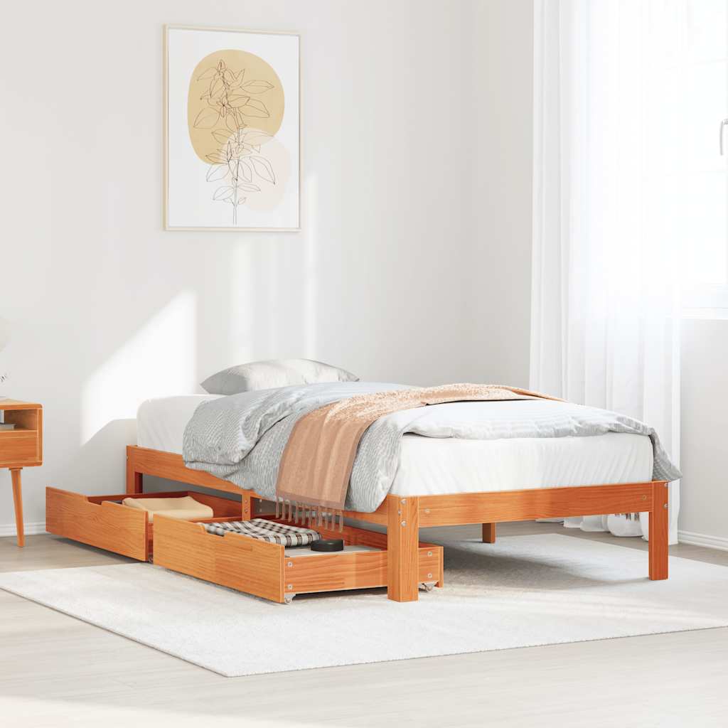 Bed Frame With Drawers Without Mattress