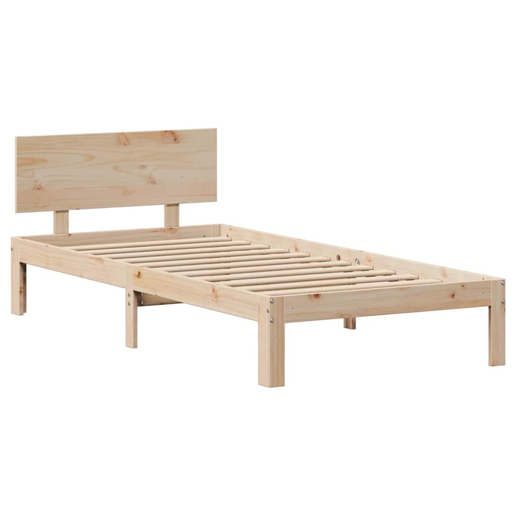 Bed Frame With Drawers Without Mattress 90X190 Cm Single