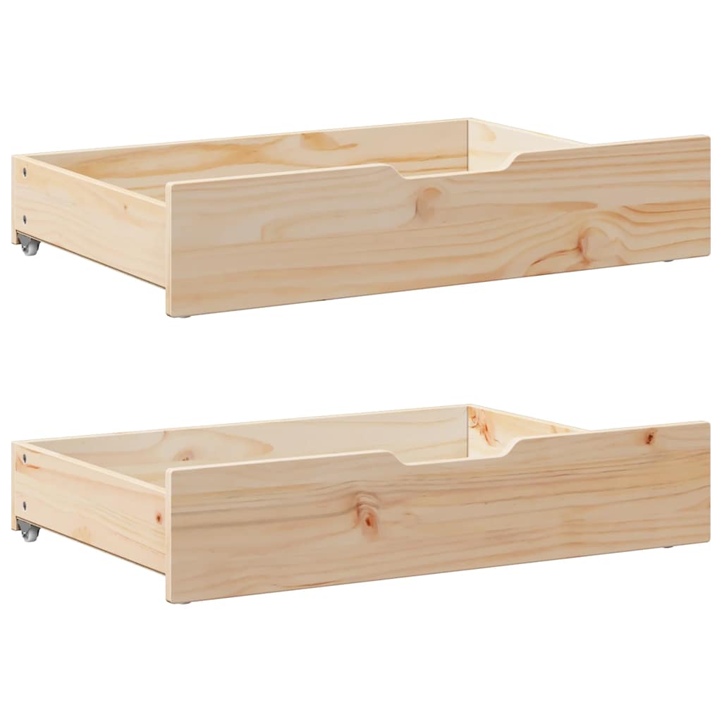 Bed Frame With Drawers Without Mattress 90X190 Cm Single